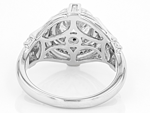 MOISSANITE FIRE(R) 2.80CTW DEW ROUND PLATINEVE(R) RING - Size 9