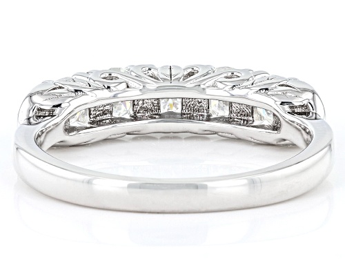 MOISSANITE FIRE® .80CTW DEW ROUND BRILLIANT PLATINEVE® RING - Size 9