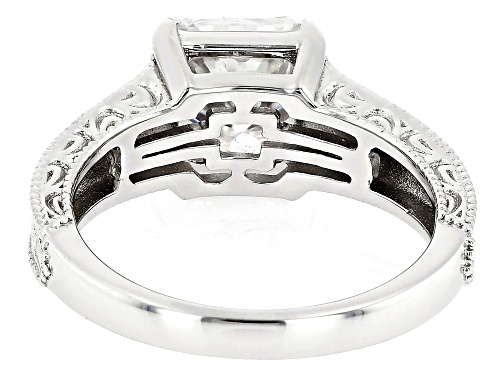 MOISSANITE FIRE(R) 2.82CT DEW SQUARE OCTAGONAL INFERNO CUT(TM) PLATINEVE(R) RING - Size 6