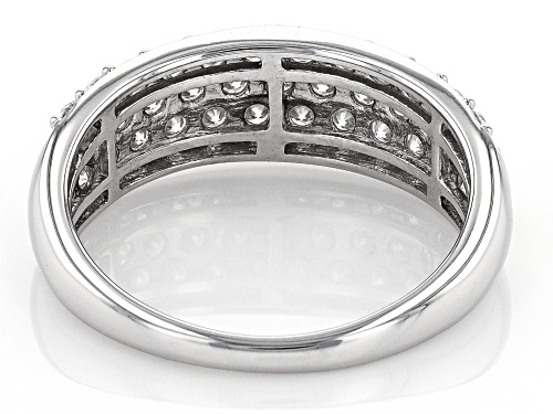 MOISSANITE FIRE® 1.11CTW DEW ROUND PLATINEVE® RING - Size 8