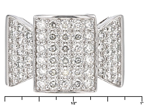 Moissanite Fire® 1.80ctw Diamond Equivalent Weight Round Platineve™ Ring - Size 11