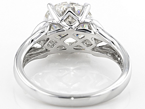 Moissanite Fire® 3.74ctw Diamond Equivalent Weight Round Platineve® Ring - Size 7