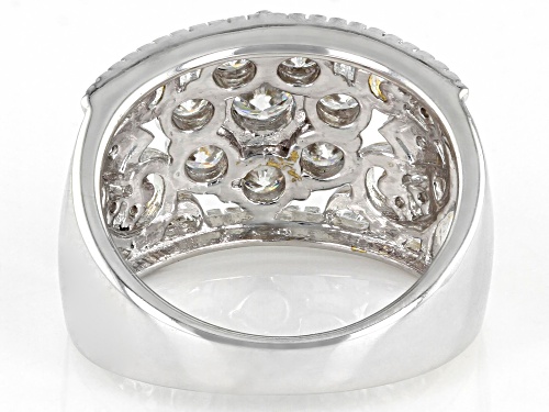 MOISSANITE FIRE(R) 1.57CTW DEW PLATINEVE(R) AND 14K YELLOW GOLD OVER PLATINEVE RING - Size 9