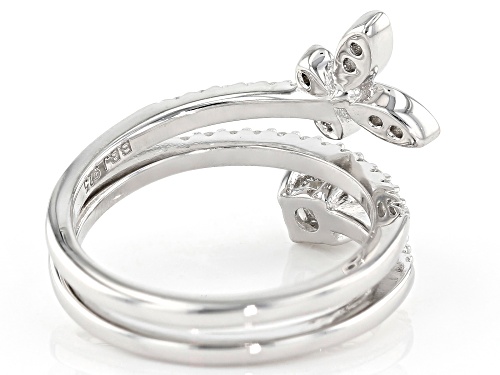 Moissanite Fire® .87ctw Diamond Equivalent Weight Round Platineve™ Ring - Size 6