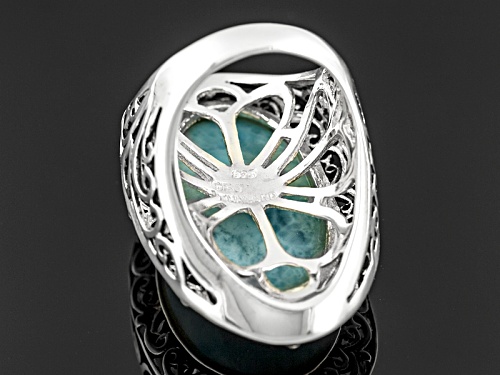 Larimar Sterling Silver Ring - Size 5