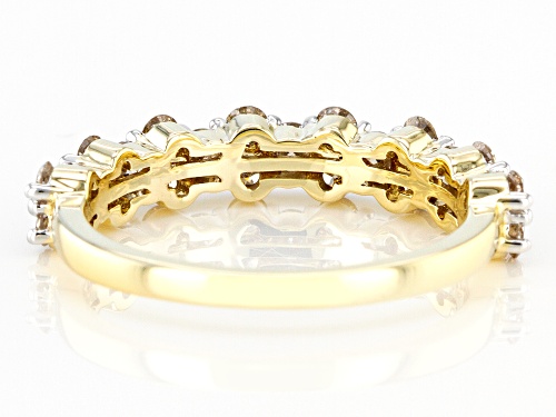 1.00ctw Round Candlelight Diamonds™ 10k Yellow Gold Band Ring - Size 6