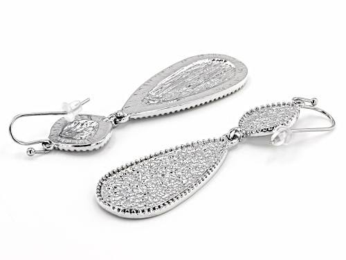 Off Park ® Collection, Gold, Silver, Rose Tone Glitter Set of 3 Dangle Earrings