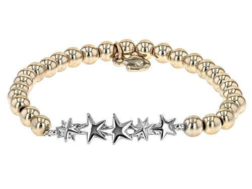Off Park ® Collection, Two Tone Shooting Star Set of 2 Stretch Bracelets