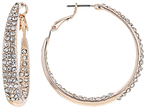 Off Park® Collection, Crystal Tri-Tone Set of 3 Inside/Outside Hoop Earrings