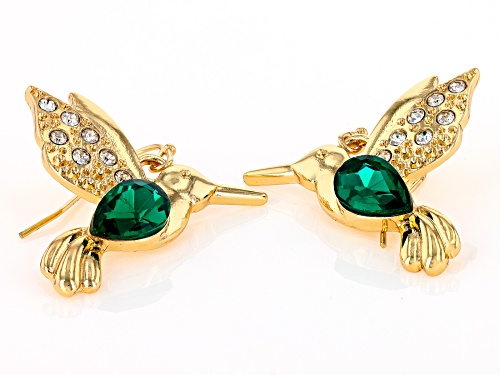 Off Park® Collection, Crystal Floral Garden Gold Tone Set of 5 Earring Carded Collection