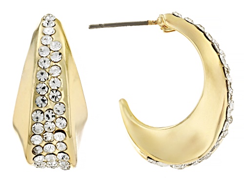 Off Park® Collection, Pave Crystal Tri-Tone Set of 3 Hoop Earrings