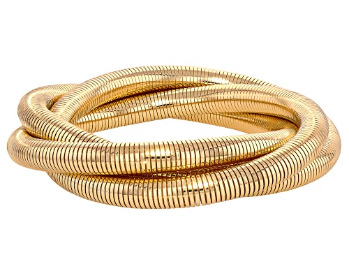 Off Park® Collection, Gold & Silver Tone Tubogas Style Stretch Bracelet Set of 2