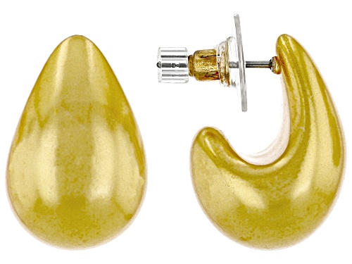 Off Park® Collection, Multi-Color Pearl Simulant  Gold Tone Sculpted Teardrop Earring Set of 3