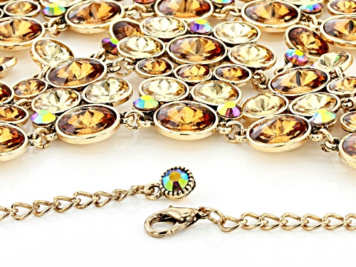 Off Park ® Collection, Gold Tone Multi-Color Crystal Statement Necklace