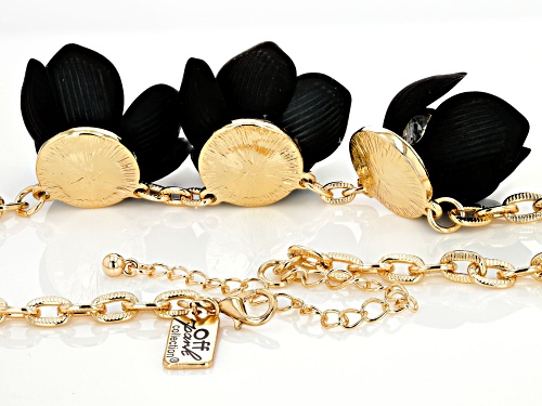 Off Park® Collection Resin Bead Gold Tone Floral Necklace