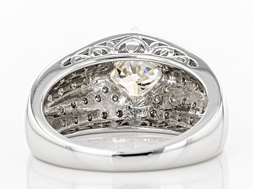 Pre-Owned MOISSANITE FIRE® 2.22CTW DEW PLATINEVE™ AND 14K YELLOW GOLD OVER PLATINEVE RING - Size 5