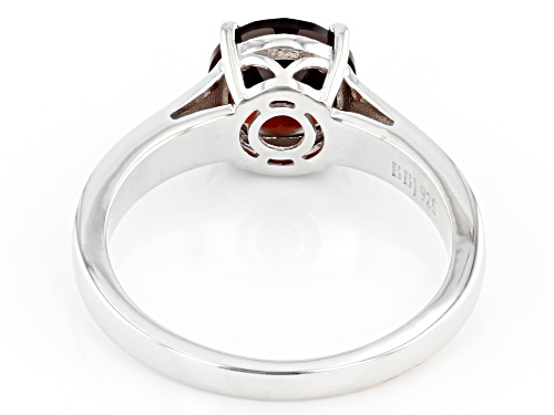 Pre-Owned 2.04ct Round Vermelho Garnet(TM) Rhodium Over Sterling Silver Solitaire January Birthstone - Size 10