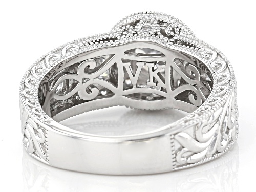 Pre-Owned Vanna K™ For Bella Luce® 3.71ctw Vanna K Cut White Diamond Simulant Platineve™ Ring (2.24c - Size 10