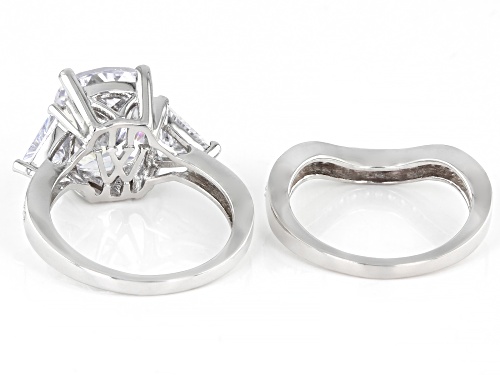 Pre-Owned Charles Winston for Bella Luce® 11.38ctw Diamond Simulant Platinum Over Silver 