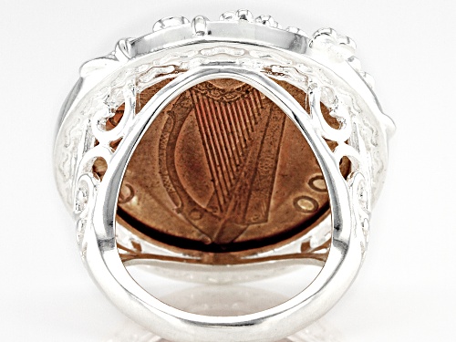 Pre-Owned Artisan Collection of Ireland™ Sterling Silver 2P Coin Ring - Size 7