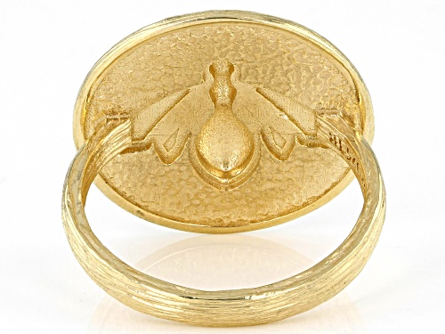 Pre-Owned Artisan Collection of Turkey™ 18k Yellow Gold Over Sterling Silver Bee Ring - Size 4