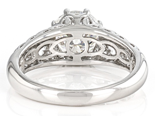 Pre-Owned MOISSANITE FIRE(R) 2.17CT DEW ROUND INFERNO CUT(TM) PLATINEVE(R) SOLITAIRE RING - Size 11