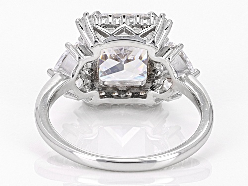 Pre-Owned Bella Luce® 6.62ctw White Diamond Simulant Platinum Over Silver 27th Anniversary Ring (4.0 - Size 8
