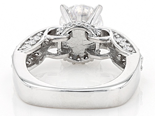 Pre-Owned MOISSANITE FIRE(R) 3.14CTW DEW ROUND PLATINEVE(R) RING - Size 5