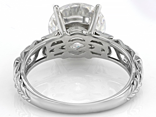 Pre-Owned MOISSANITE FIRE(R) 4.13CT DEW ROUND INFERNO CUT(TM) PLATINEVE(R) RING - Size 11