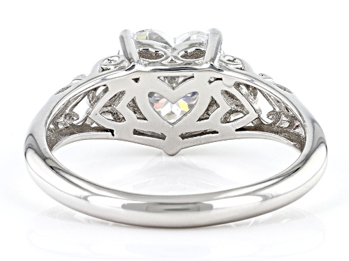 Pre-Owned MOISSANITE FIRE® 2.18CT DEW HEART SHAPE INFERNO CUT™ PLATINEVE® RING - Size 10