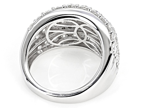 Pre-Owned MOISSANITE FIRE(R) 2.92CTW DEW ROUND PLATINVE(R) RING - Size 6