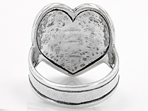 Pre-Owned Artisan Collection of Israel™ Sterling Silver Center Heart Ring - Size 8
