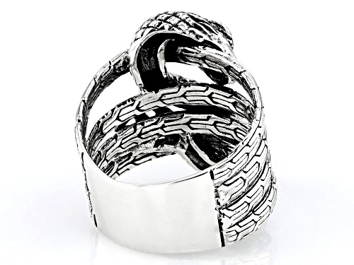 Pre-Owned Artisan Collection of Bali™ Sterling Silver Multi-Row Dragon Ring - Size 9