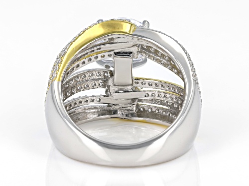 Pre-Owned Vanna K™ For Bella Luce® 7.13ctw Diamond Simulant Platineve® & Eterno™ Yellow 12th Anniver - Size 6