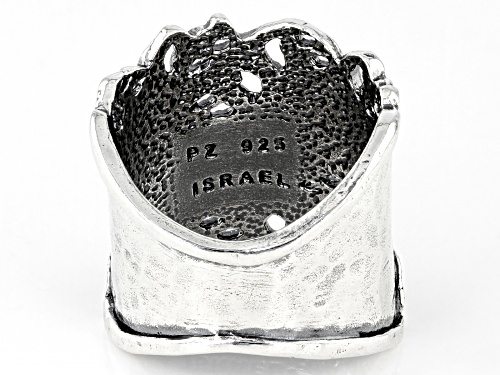Pre-Owned Artisan Collection of Israel™ Sterling Silver Hammered Wide Band Ring - Size 5