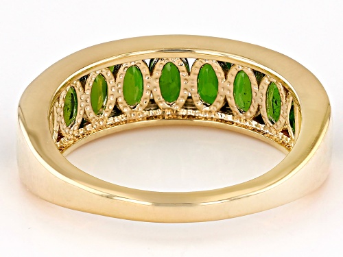 Pre-Owned 2.11ctw Chrome Diopside 18k Yellow Gold Over Sterling Silver Ring - Size 7