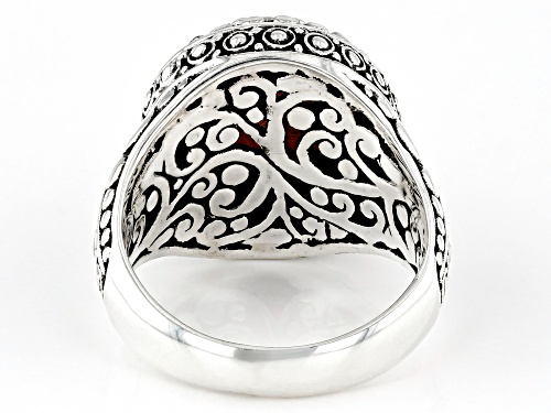 Pre-Owned Artisan Collection of Bali™ Pink Mother-Of-Pearl Quartz Doublet Sterling Silver Ring - Size 10