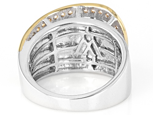 Pre-Owned Charles Winston For Bella Luce® 3.75ctw Diamond Simulant Rhodium Over Silver And Eterno™ Y - Size 10