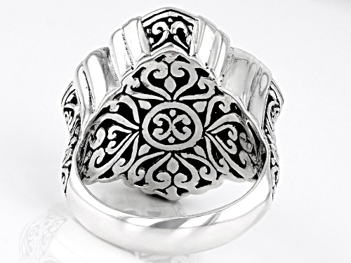 Pre-Owned Artisan Collection of Bali™ Sterling Silver Filigree Statement Ring - Size 7