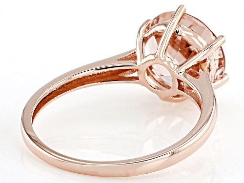 Pre-Owned 3.04ct Round Cor-De-Rosa Morganite™ 14k Rose Gold Ring - Size 10