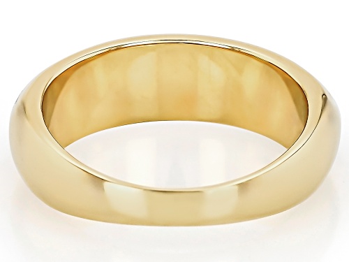 Pre-Owned Southwest Style by JTV™ Purple Turquoise 18K Gold Over Sterling Silver 3-Stone Inlay Ring - Size 8
