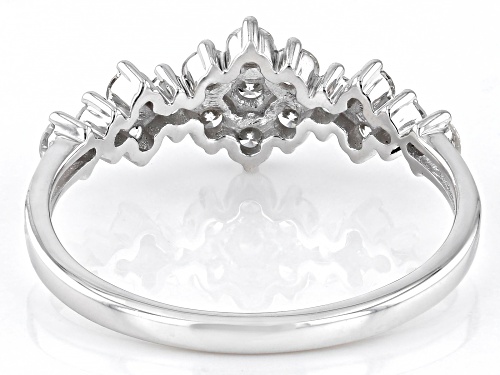 Pre-Owned Prazana® Lab-Grown Diamonds 0.60ctw Lab-Grown Diamond Rhodium Over Sterling Silver Band Ri - Size 8