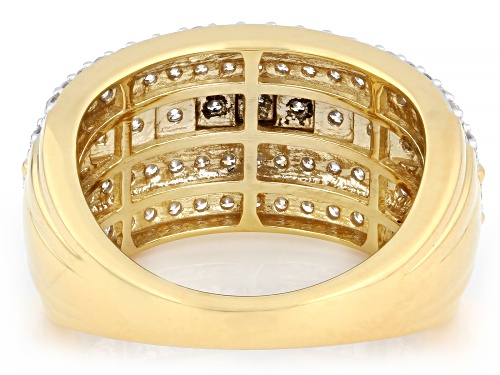 Pre-Owned Prazana® Lab-Grown Diamonds 1.00ctw White Diamond 14K Yellow Gold Over Silver Band Ring, G - Size 8