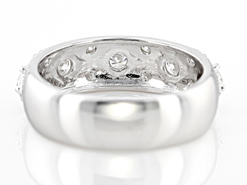 Pre-Owned MOISSANITE FIRE® .74CTW DEW ROUND BRILLIANT PLATINEVE® RING - Size 6