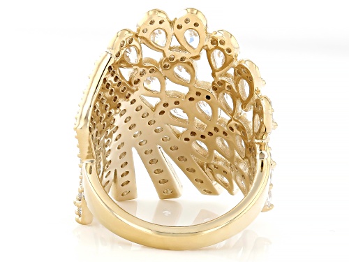 Pre-Owned Bella Luce® 10.91ctw White Diamond Simulant Eterno™ Yellow Ring(6.61ctw DEW) - Size 5