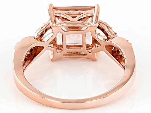 Pre-Owned 2.07ct Cor-De-Rosa™ Morganite With 0.15ctw White Diamond 10k Rose Gold Ring - Size 8