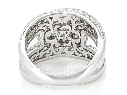Pre-Owned Vanna K™ For Bella Luce® 4.51ctw White Diamond Simulant Platineve® Ring - Size 9