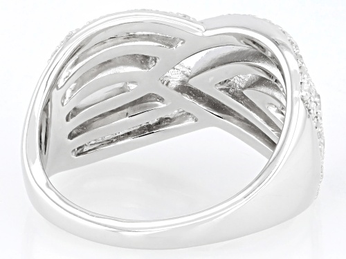Pre-Owned Prazana® Lab-Grown Diamonds 1.00ctw White Lab-Grown Diamond Rhodium Over Sterling Silver B - Size 7