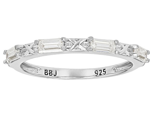 Pre-Owned MOISSANITE FIRE® 0.72CTW DEW BAGUETTE PLATINEVE® SET OF 2 RINGS - Size 11
