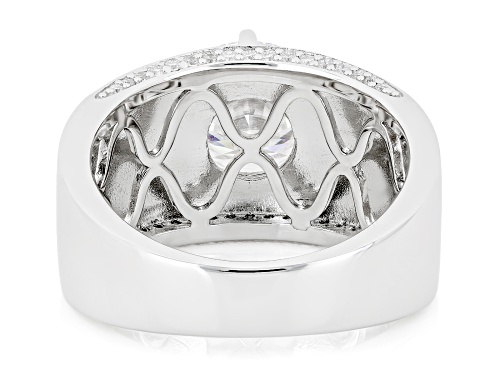 Pre-Owned MOISSANITE FIRE® 2.95CTW DEW ROUND BRILLIANT PLATINEVE® RING - Size 7